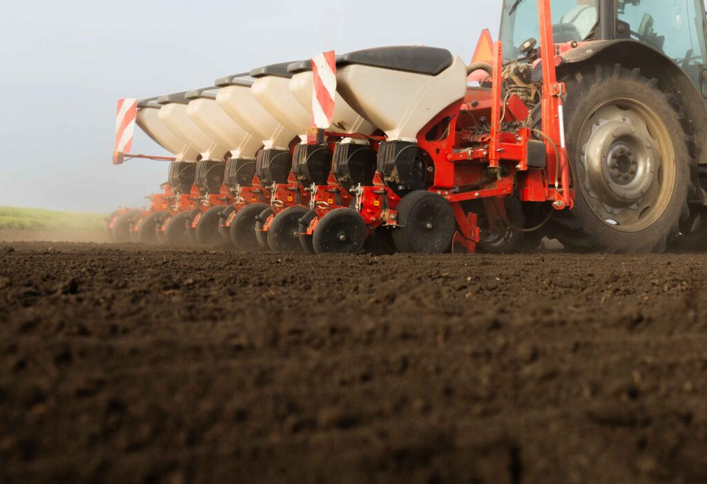 Imagen de preparación del campo con la llegada de la agricultura